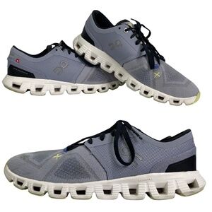 On Running Women’s Slate Blue Gray-Blue and White Athletic Shoes Size 7.5